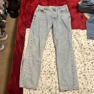 Hidden straight leg jeans